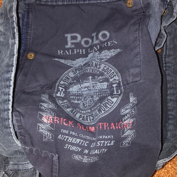 Polo corduroy navy blue pants - Picture 5 of 6